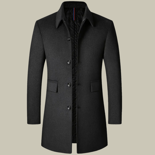 Men's Premium Woolen Long Jacket