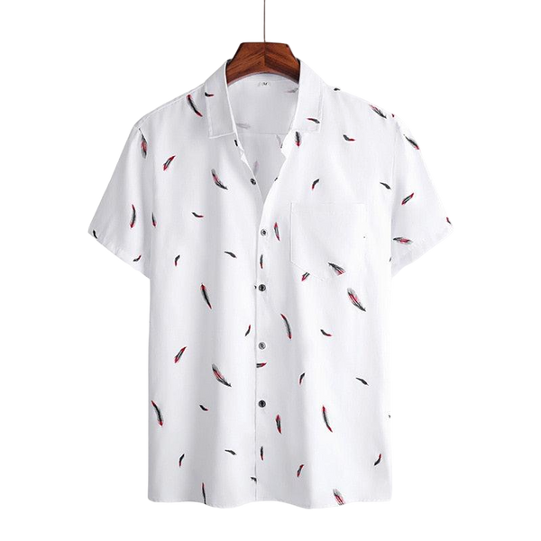 Men’s Shirt Short Sleeve Estampada Feathers | Ponty